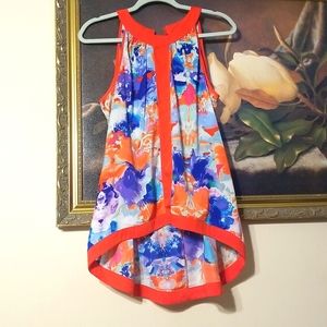 Nicole Miller Medium high low blouse